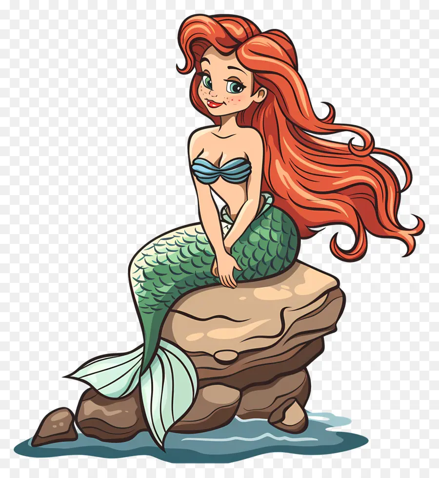 Sirena，El Pelo Rojo PNG