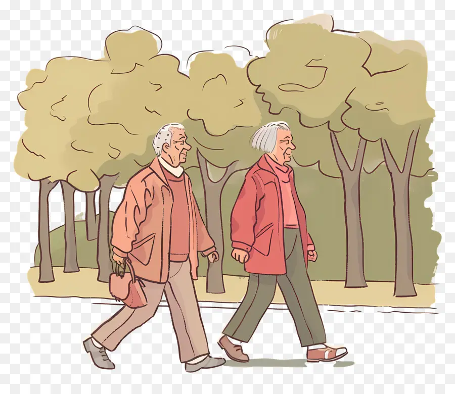 Ciudadanos De La Tercera Edad Día，Pareja De Ancianos PNG