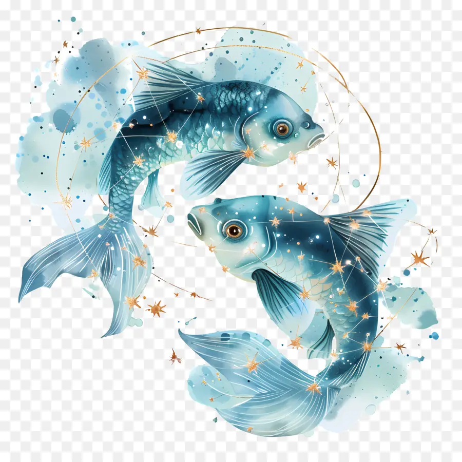 Acuario，Pez Piscis PNG