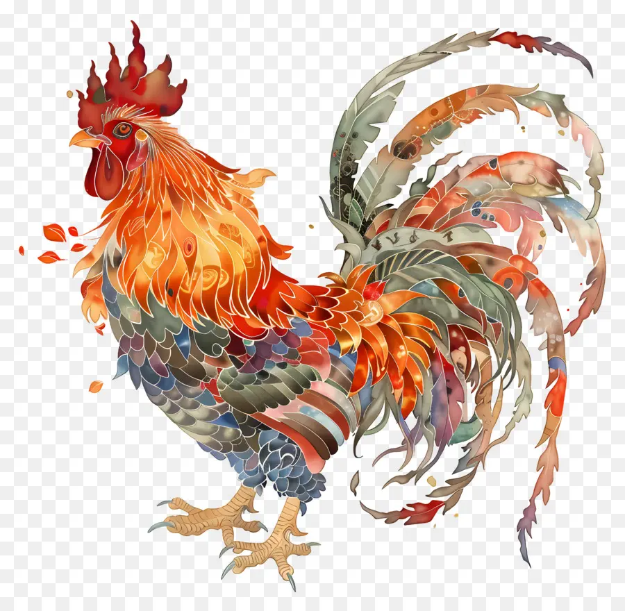 Zodíacos Chinos，Gallo PNG