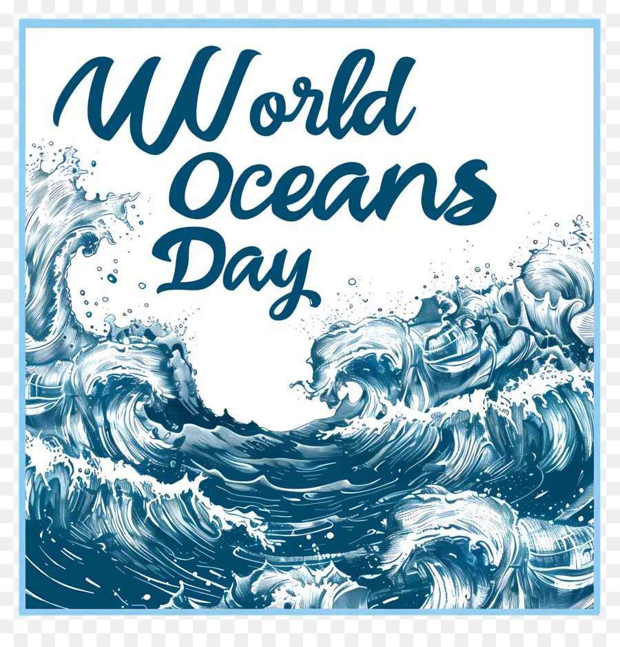 Día Mundial De Los Océanos，Las Olas Del Mar PNG