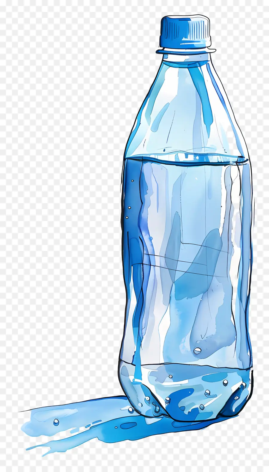 Botella De Plástico，Botella De Agua De Plástico Transparente PNG