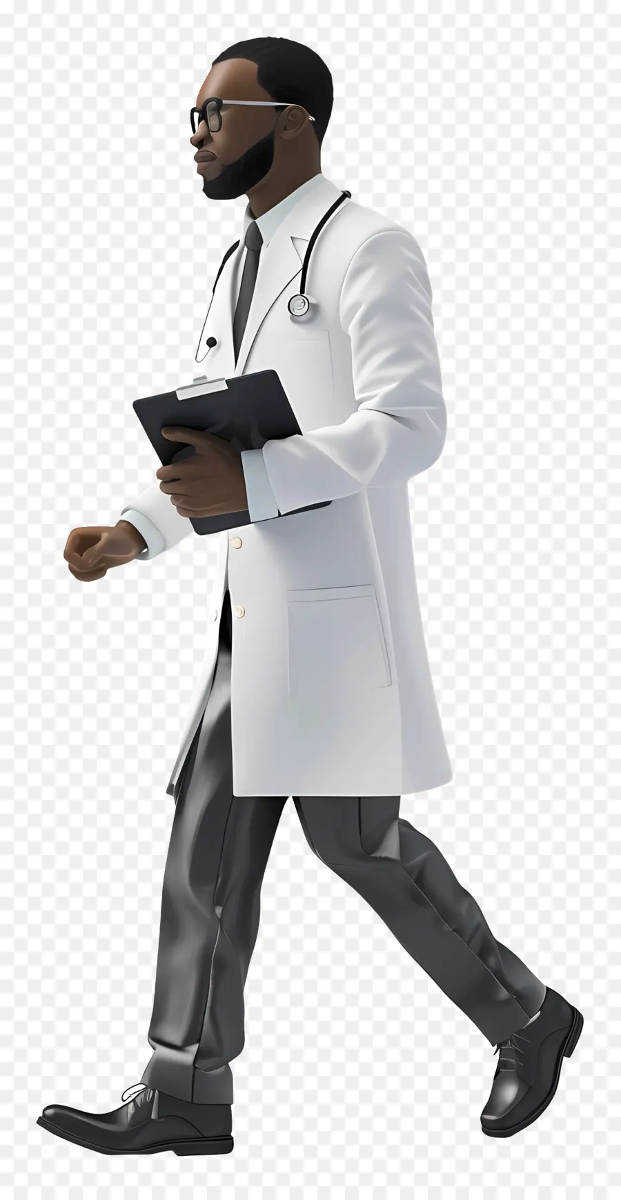 Médico，Doctor Masculino Negro PNG