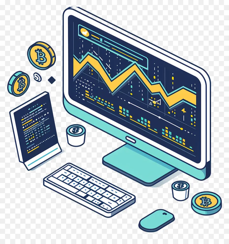 Analítico Criptográfico，Monitor De La Computadora PNG