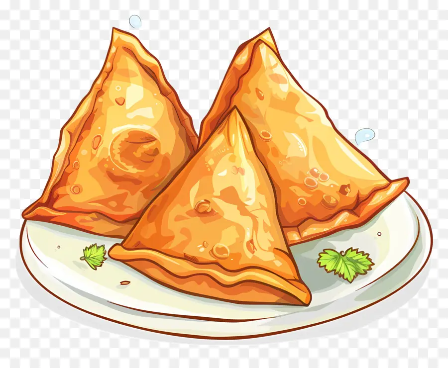 Samosa，Los Alimentos Fritos PNG