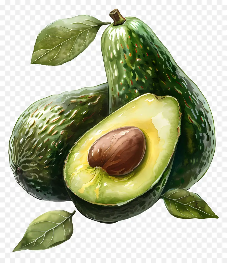 Aguacate，Ripe PNG