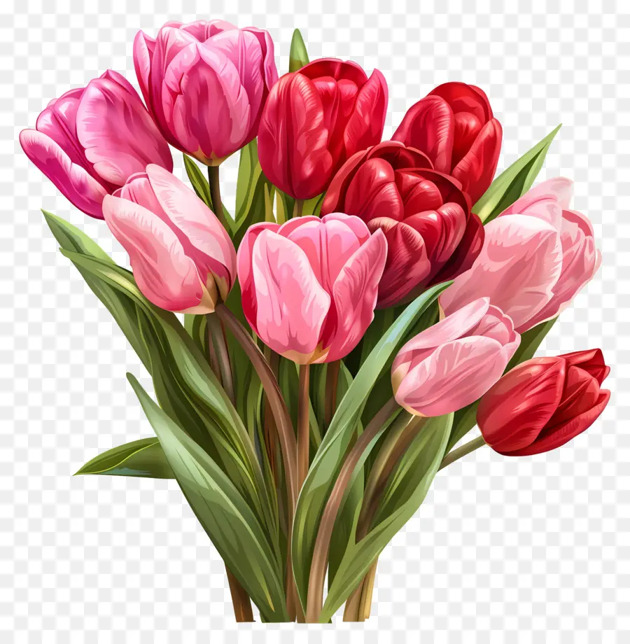 Ramo De Tulipan，Los Tulipanes PNG