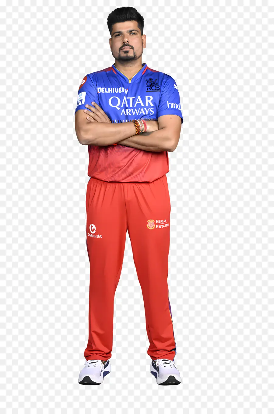 Camiseta Deportiva，Jugador De Críquet En Jersey Rojo Y Azul PNG