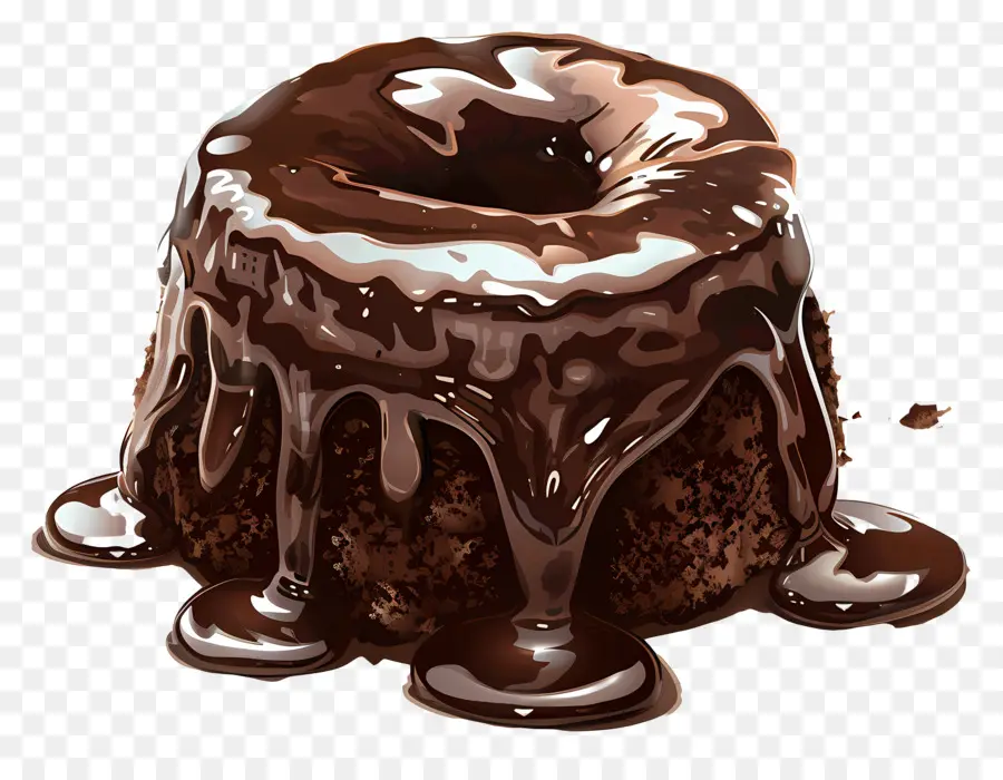 Pastel De Lava De Chocolate，Pastel De Chocolate PNG