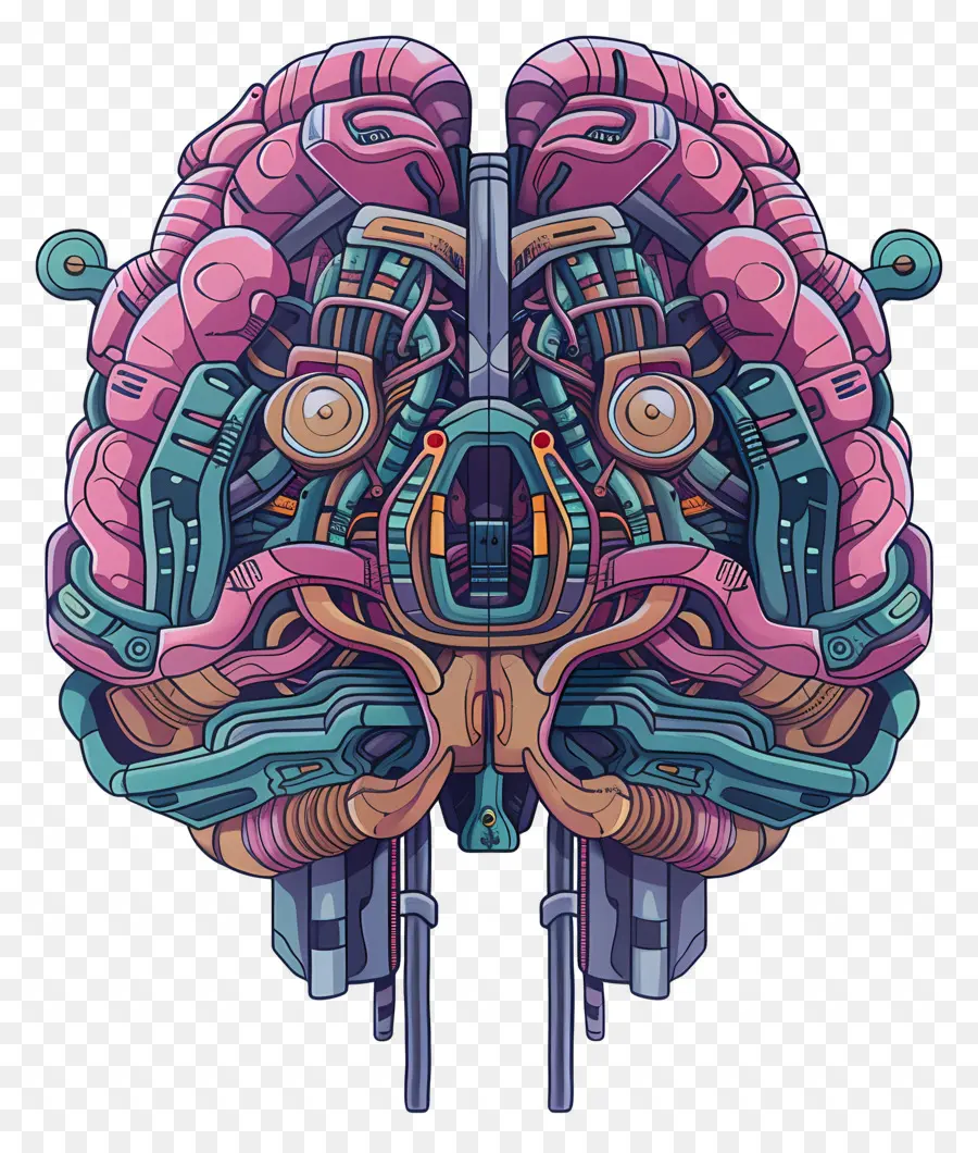 Cerebro Artificial，Cerebro Mecánico PNG