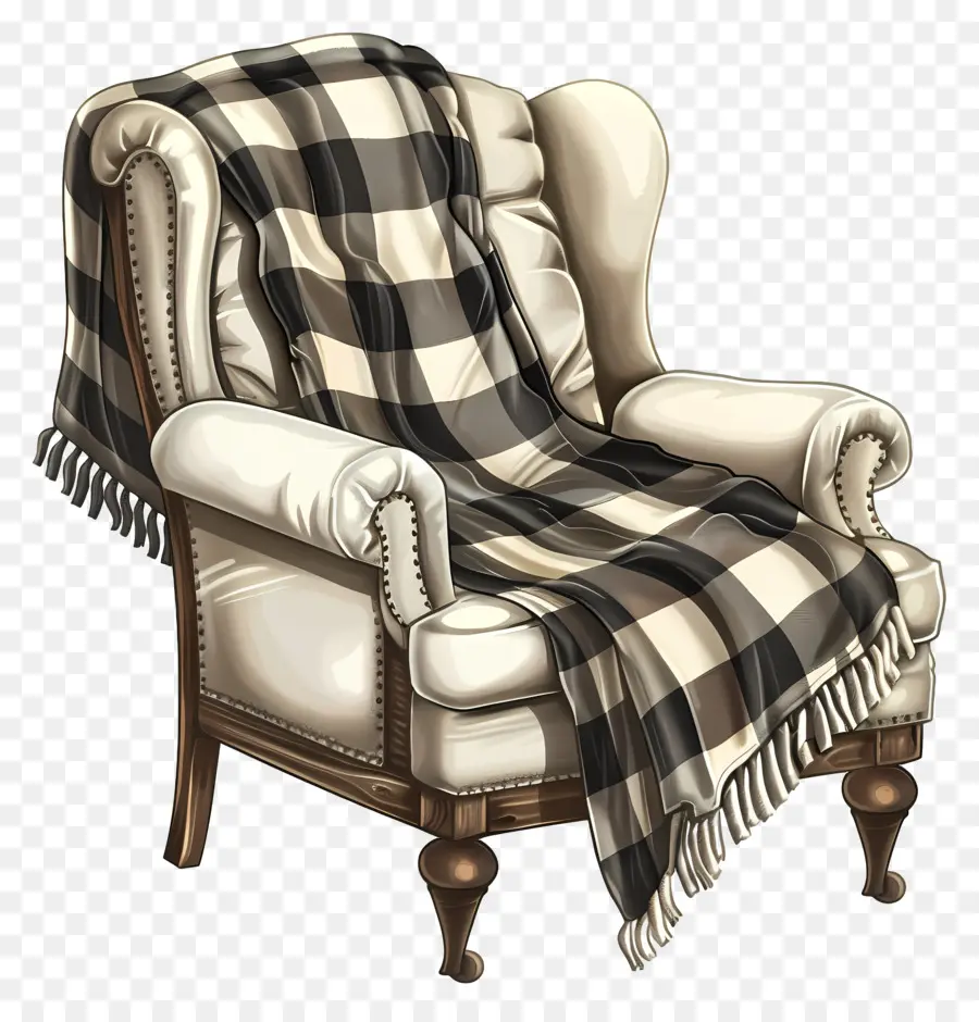 Sillón，Manta A Cuadros PNG