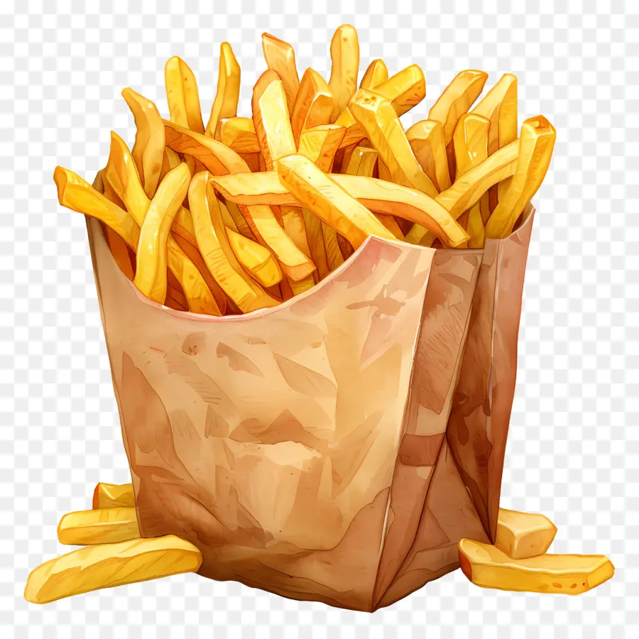 Las Papas Fritas，Comida Rápida PNG