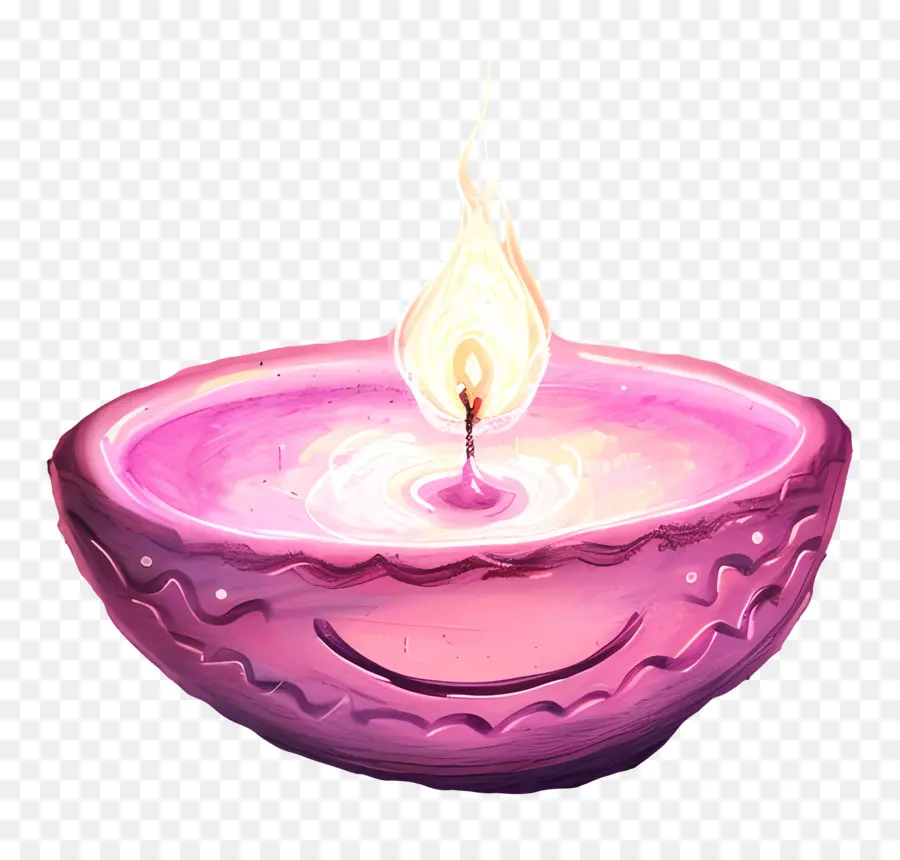 Diwali Dado，Vela Rosa PNG