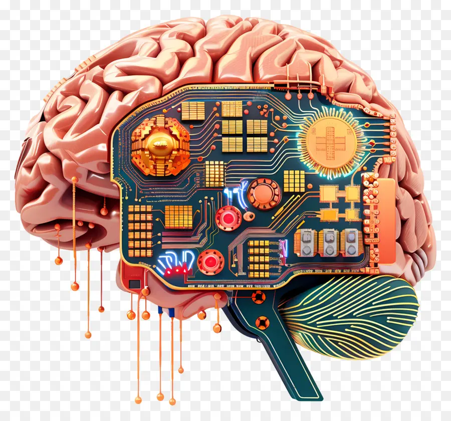 La Inteligencia Artificial，Cerebro PNG