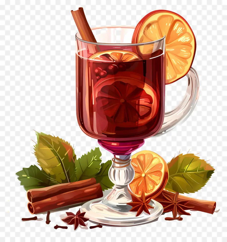 Vino Caliente Con Especias，Canela PNG