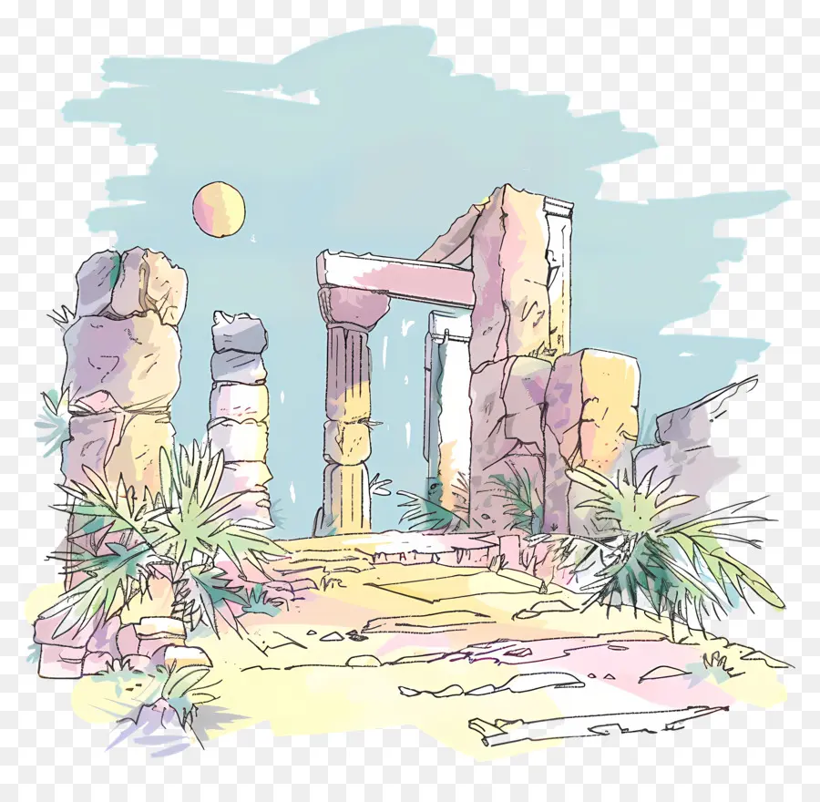 Las Antiguas Ruinas，Templo Antiguo PNG