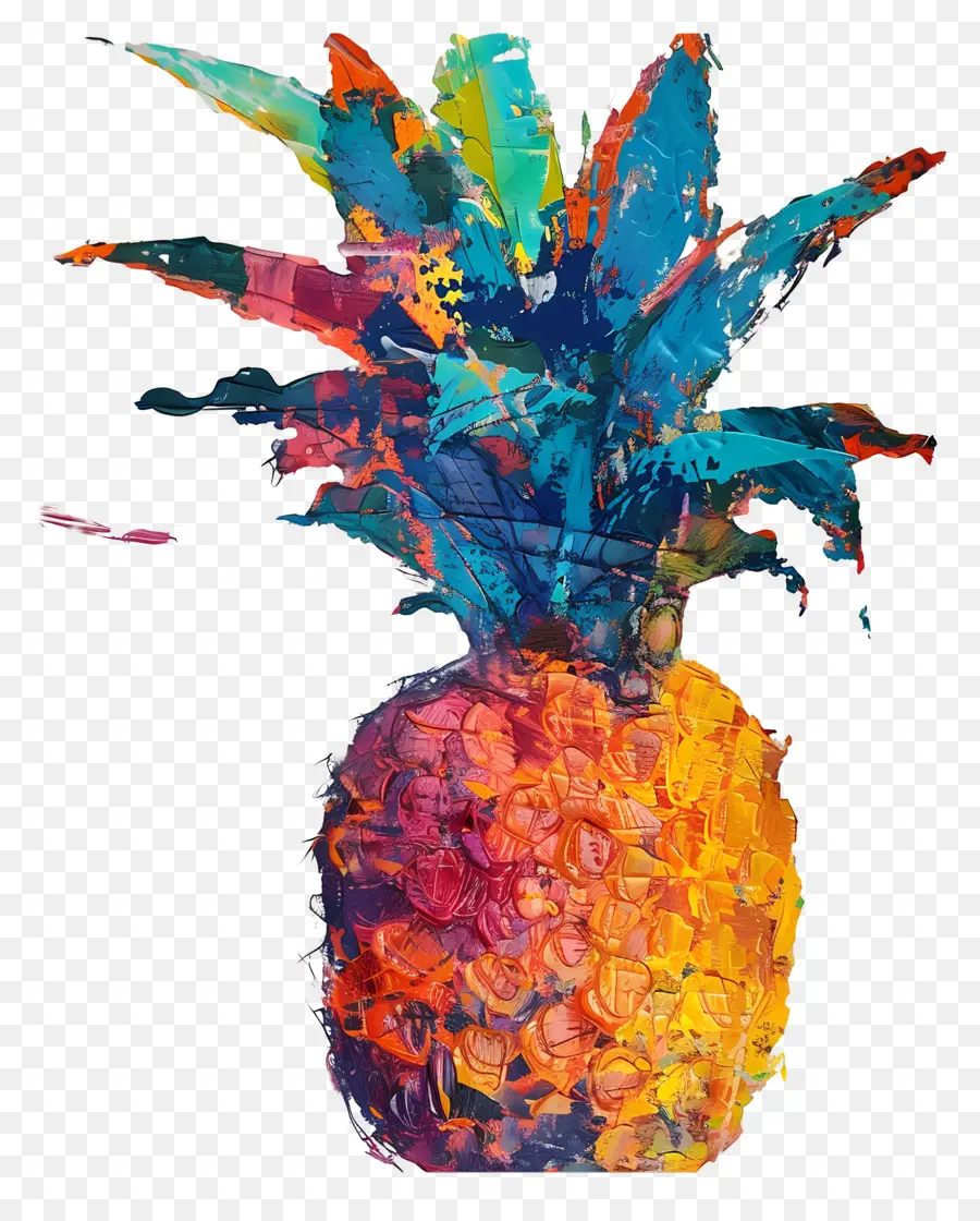 Pintura Al óleo，Piña PNG