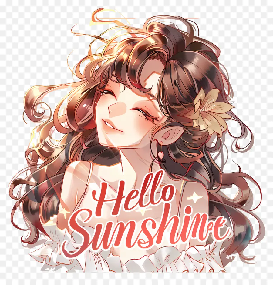 Hola Sunshine，Chica PNG