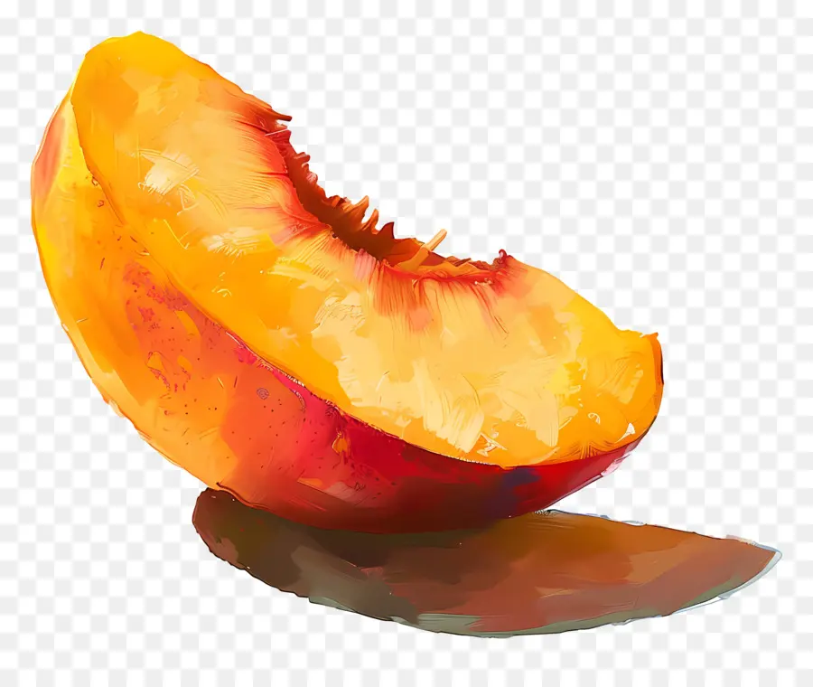 Melocotón，Pintura A La Acuarela PNG