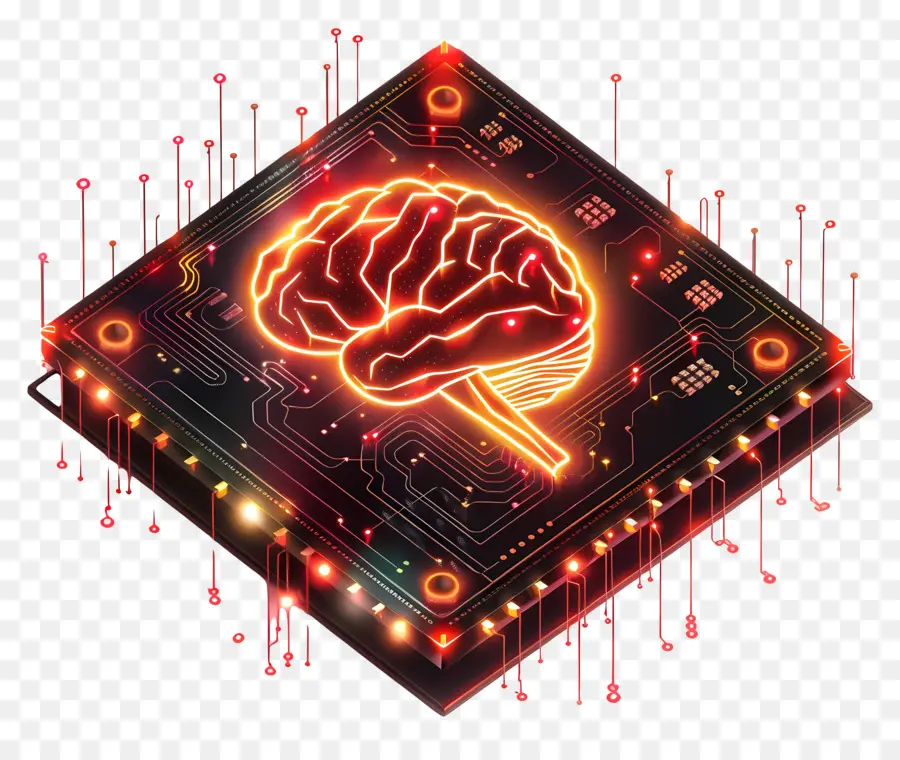 La Inteligencia Artificial，Cerebro PNG