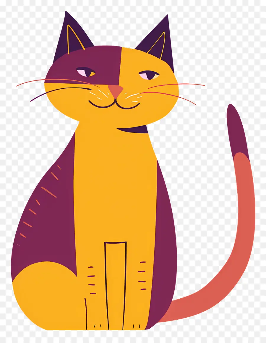 Gato De Dibujos Animados，Gato Amarillo PNG