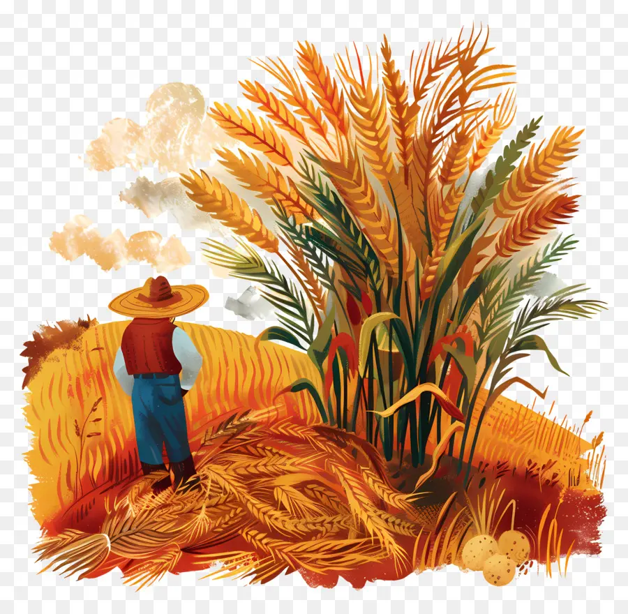 La Agricultura，Agricultor PNG