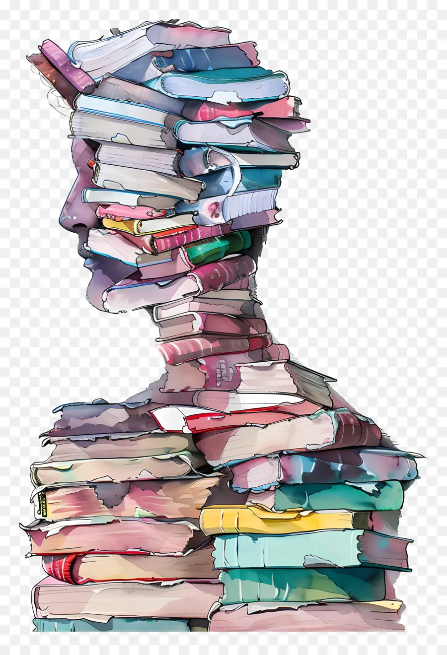 Hombre Abstracto，Libro PNG