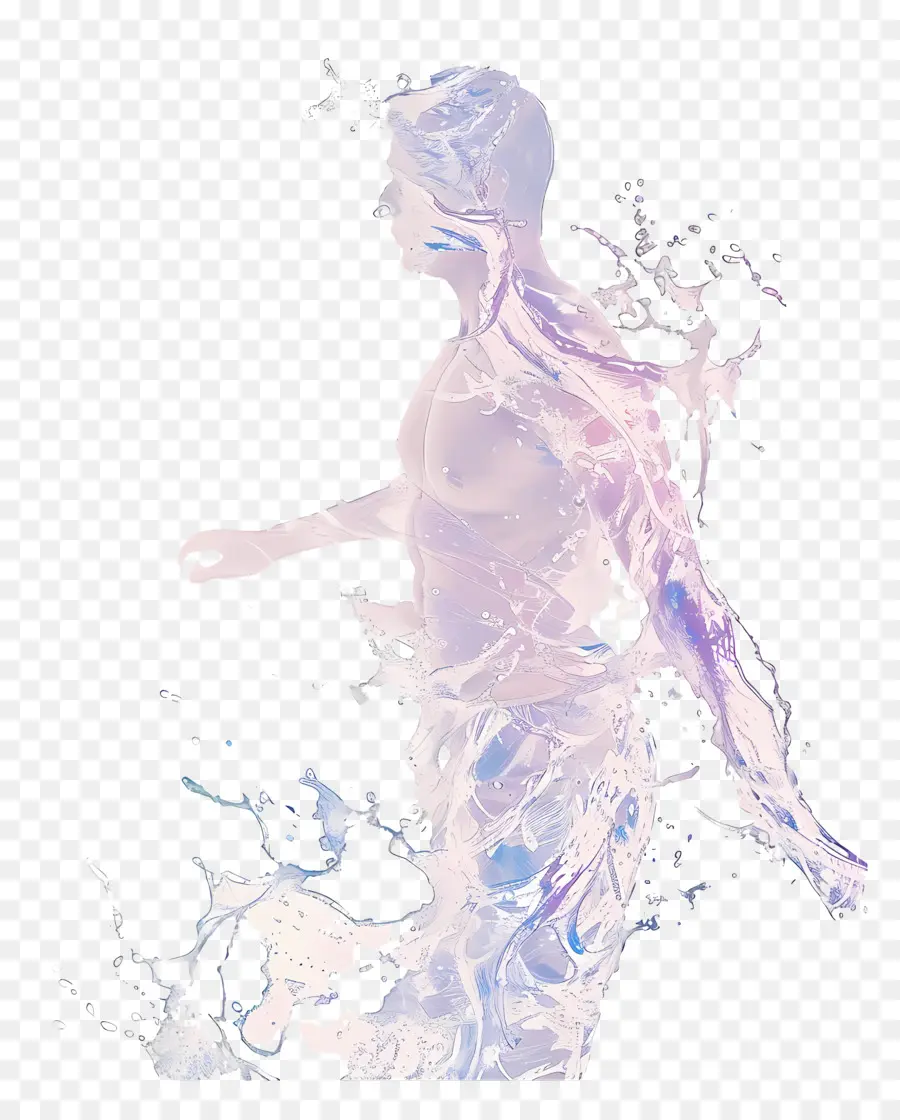 Hombre Abstracto，Agua PNG