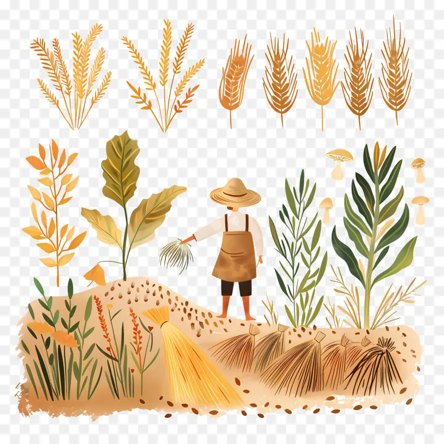 La Agricultura，Agricultor PNG