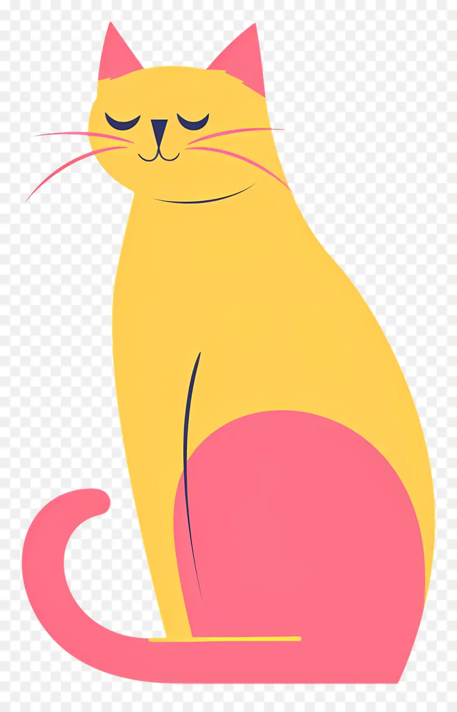 Gato De Dibujos Animados，Gato Amarillo PNG