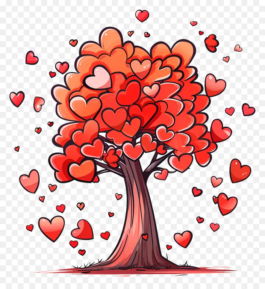 Corazones De Arbol，árbol Del Corazón PNG