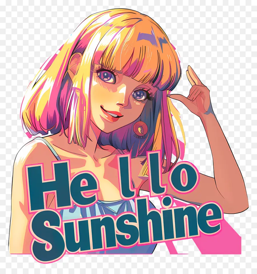 Hola Sunshine，El Cabello Rubio PNG