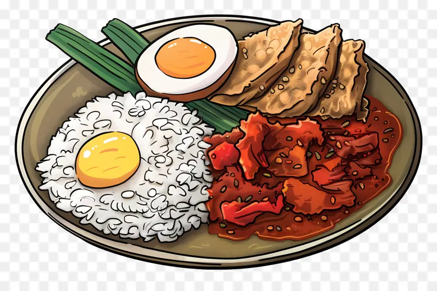 Nasi Kandar，Arroz PNG