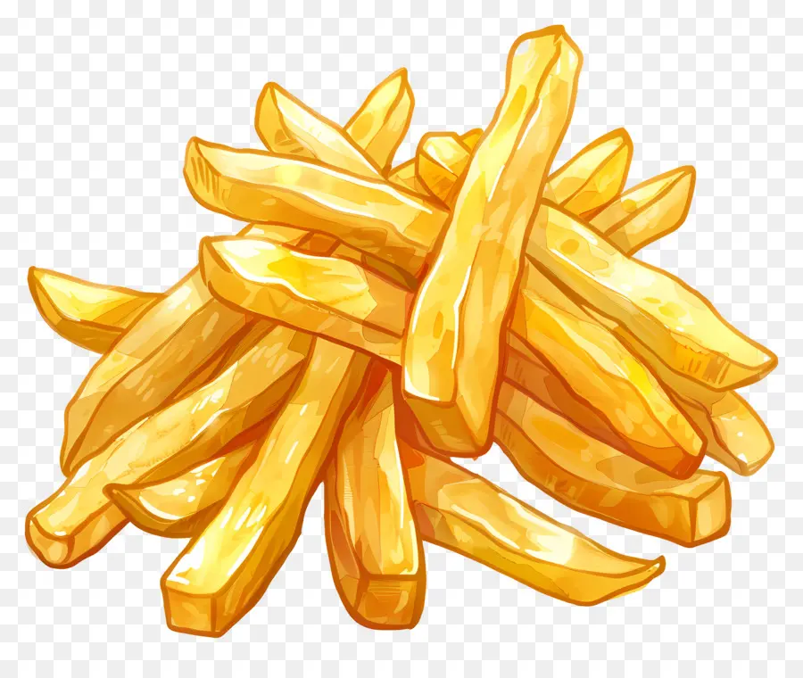 Las Papas Fritas，Marrón De Oro PNG