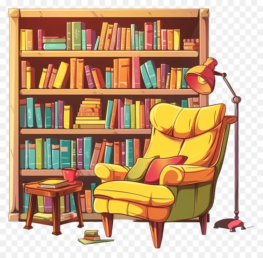 Biblioteca，Bookshelf PNG