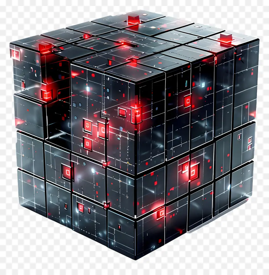 AI Seguridad De La Información，Cubo De Cristal PNG