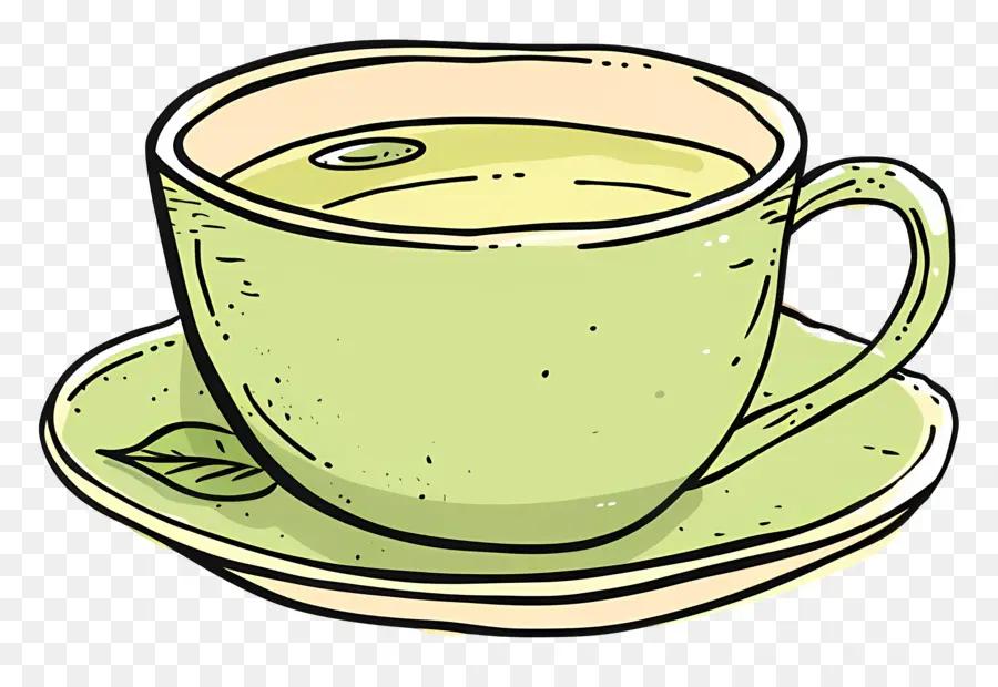 Té Verde，Taza De Té PNG