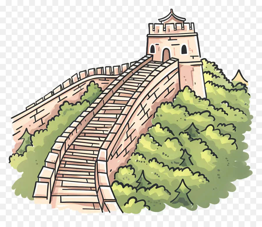 La Gran Muralla De China，La Historieta PNG