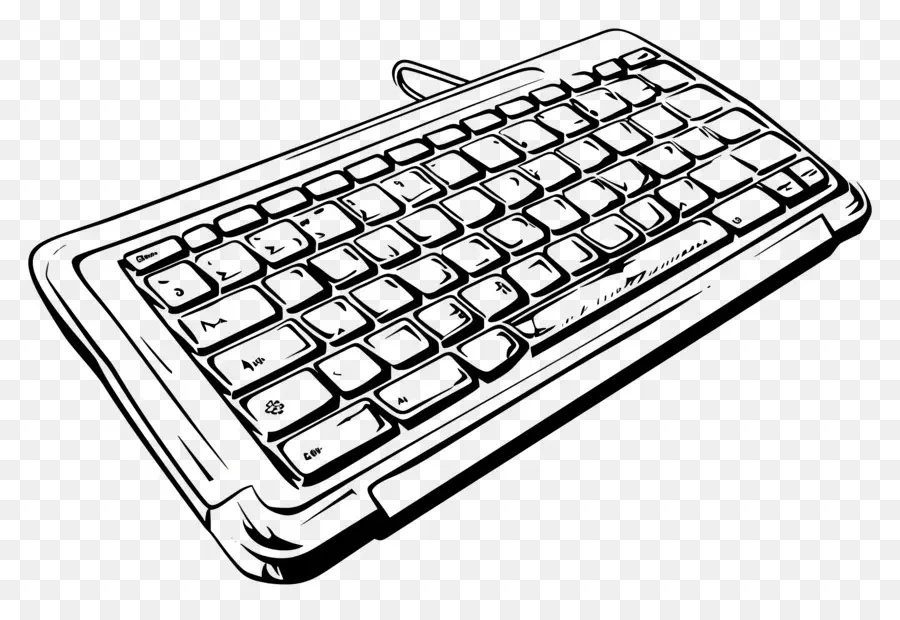 Un Dibujo De Línea，Teclado PNG