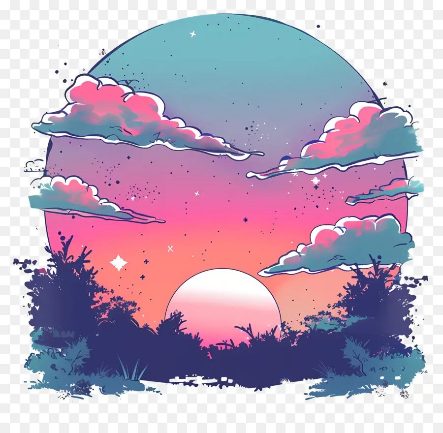 Atardecer，Cielo PNG