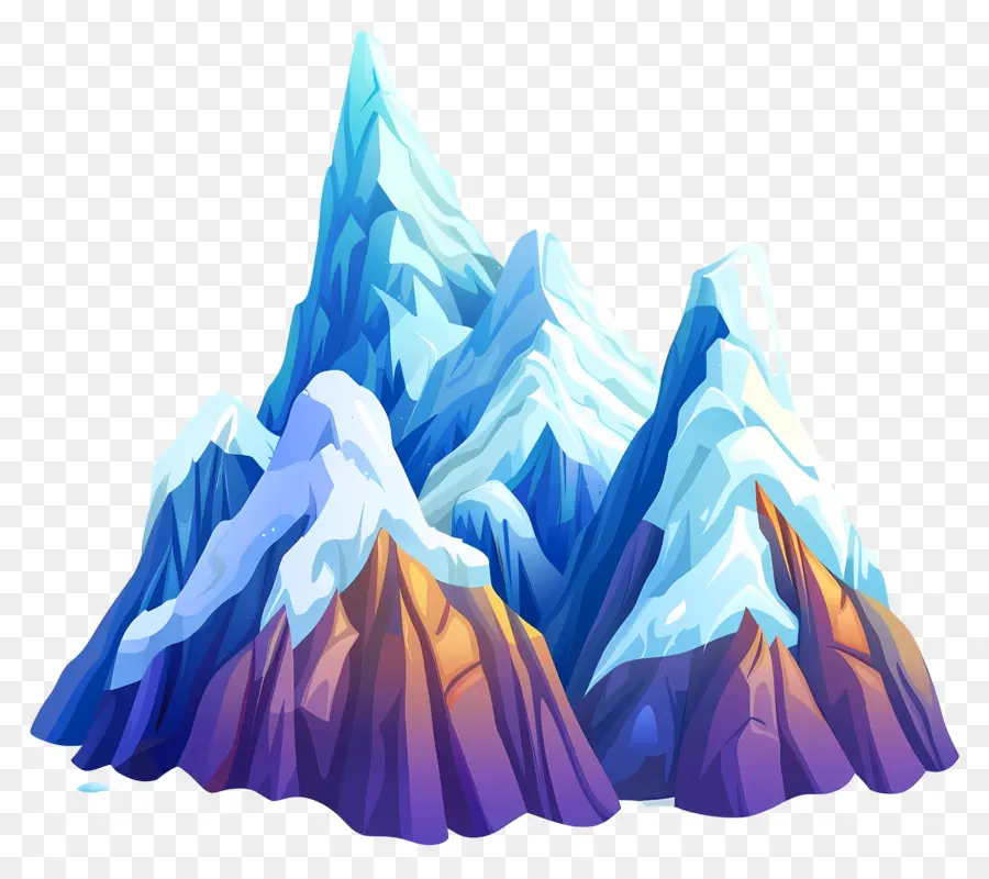 Picos Nevados，Montañas Cubiertas De Nieve PNG
