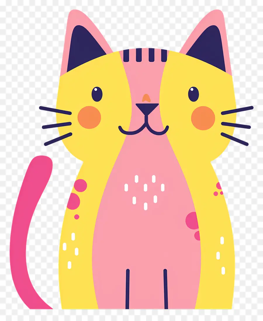 Gato De Dibujos Animados，Lindo Gato PNG