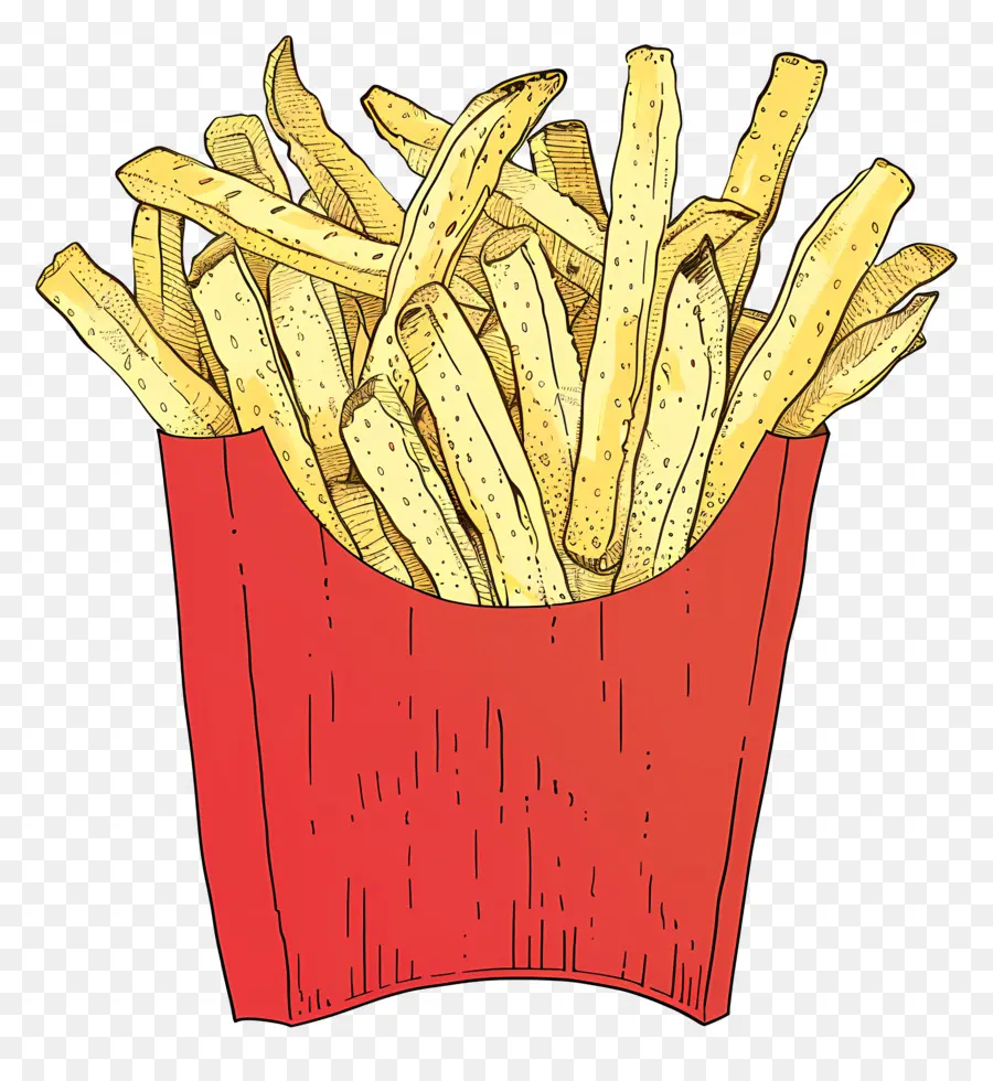 Las Papas Fritas，Handdrawn PNG