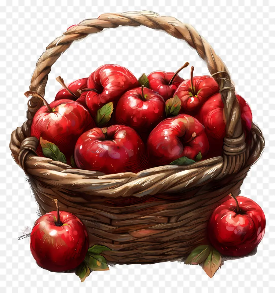 Las Manzanas Rojas，Fruta Fresca PNG