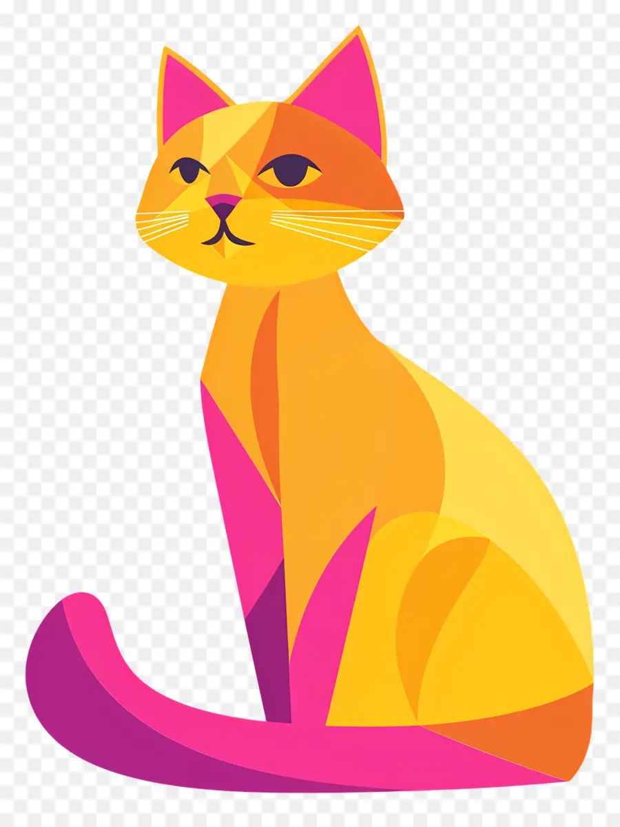 Gato De Dibujos Animados，Gato De Color Naranja PNG