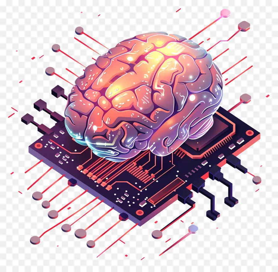 La Inteligencia Artificial，Cerebro PNG