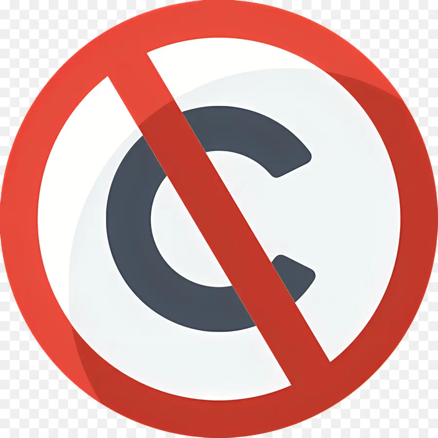 Sin Icono De Copyright，Carta C PNG