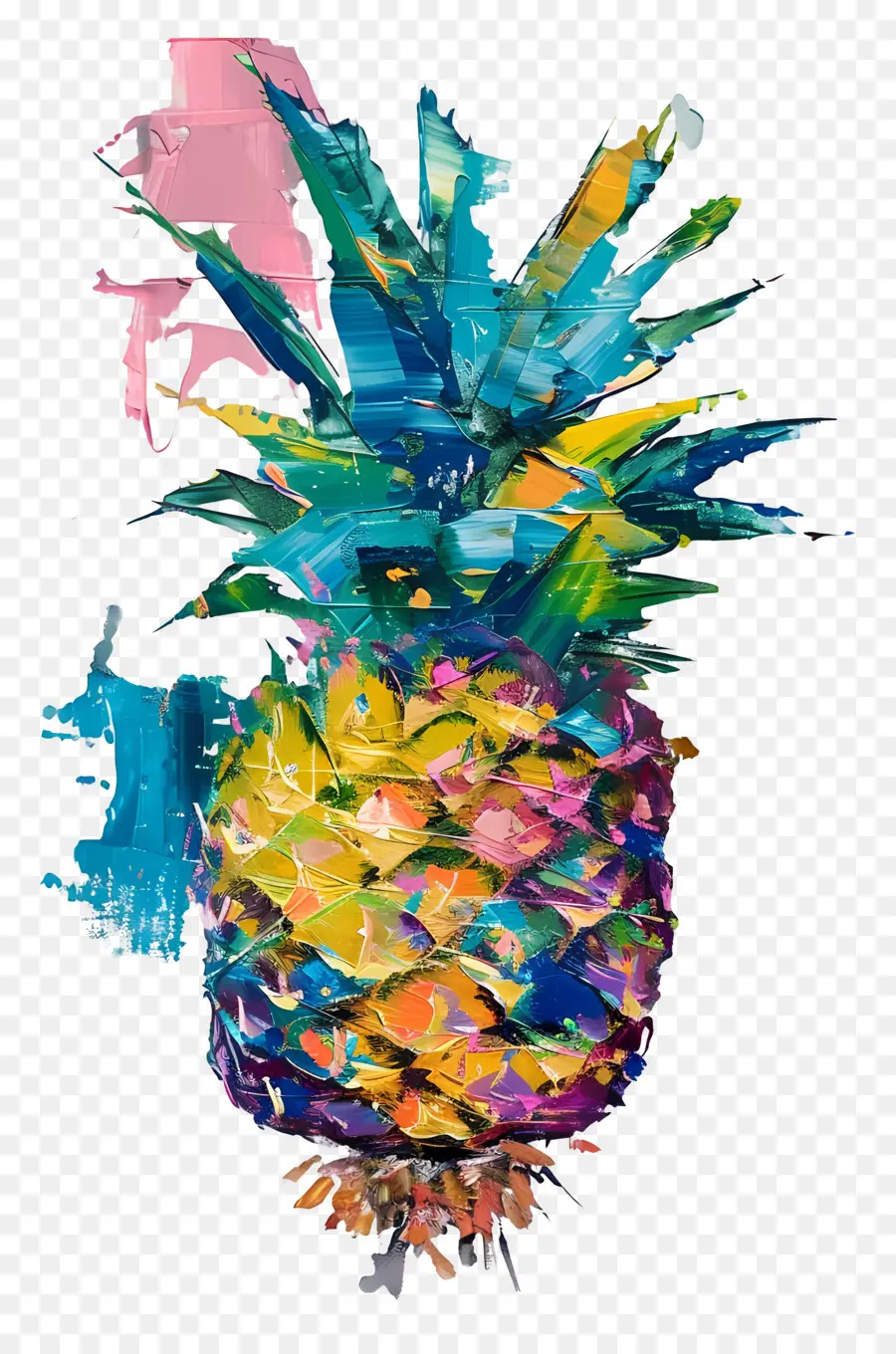 Pintura Al óleo，Piña PNG