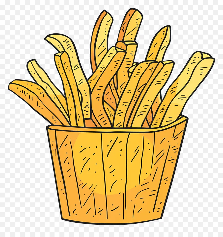 Las Papas Fritas，Cesta PNG