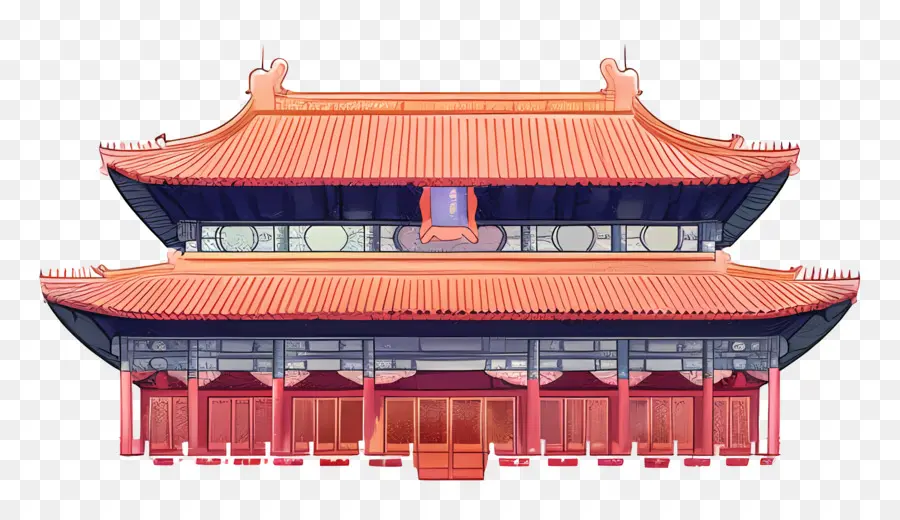 La Ciudad Prohibida，Arquitectura Tradicional China PNG